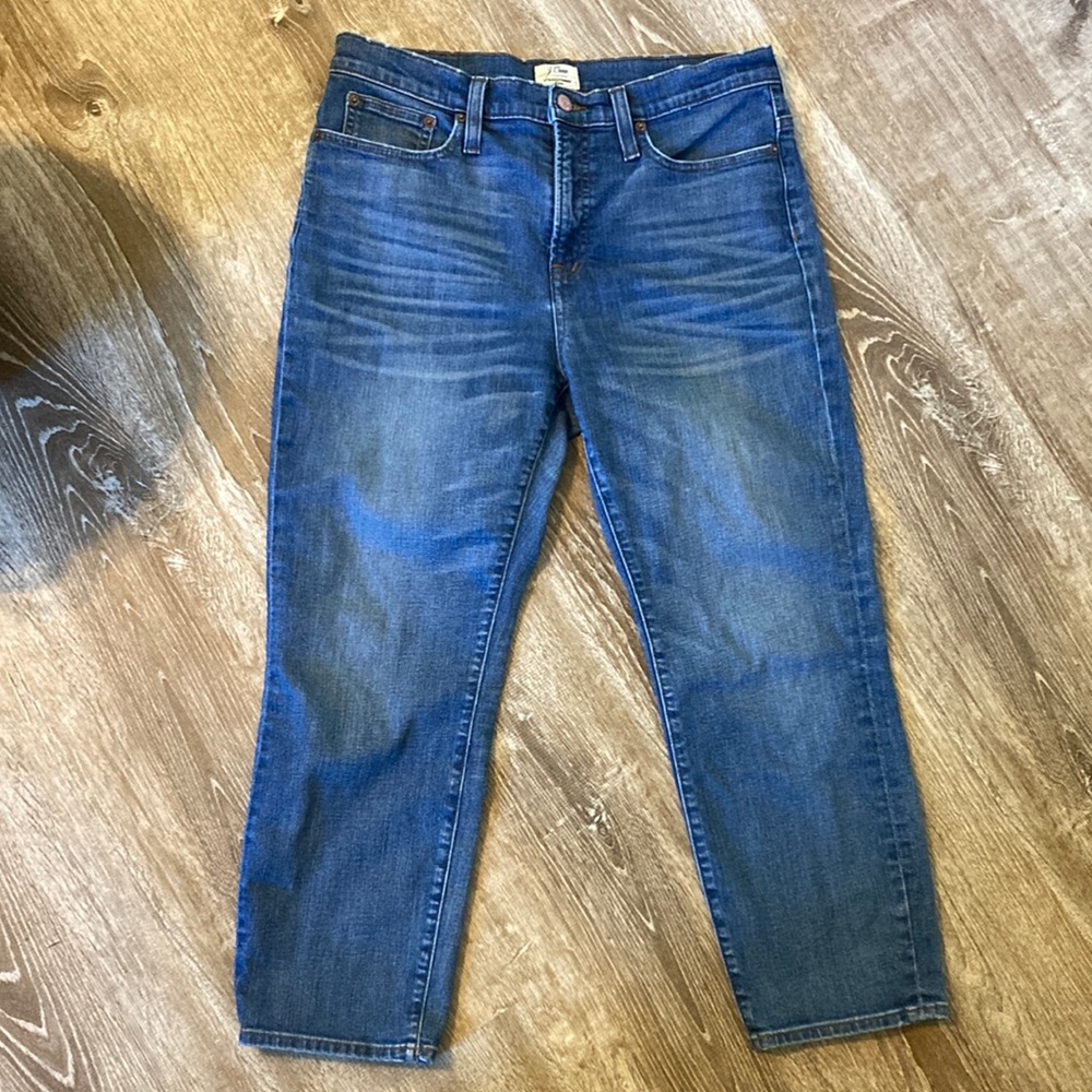 J. Crew straightaway jean cropped size 30